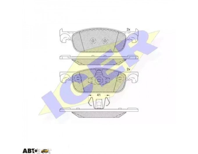 Тормозные колодки ICER 182274, цена: 2 528 грн.