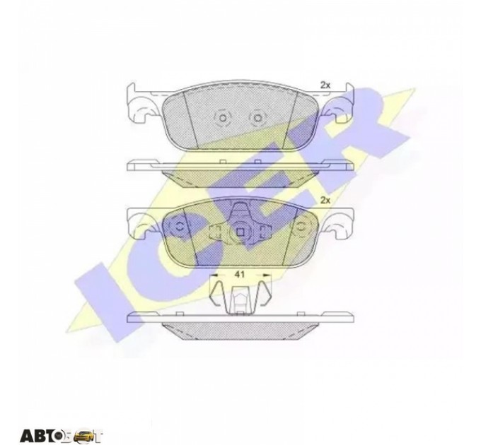 Гальмівні колодки ICER 182274, ціна: 1 376 грн.