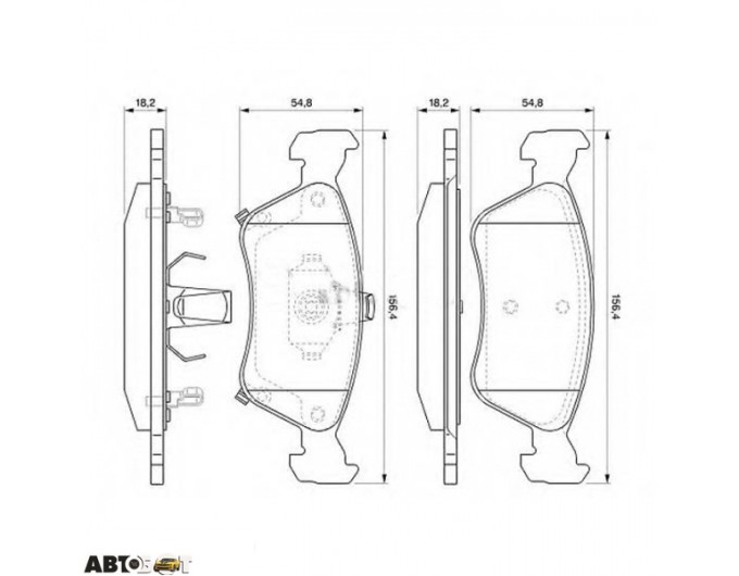 Тормозные колодки Bosch 0986424560, цена: 2 124 грн.