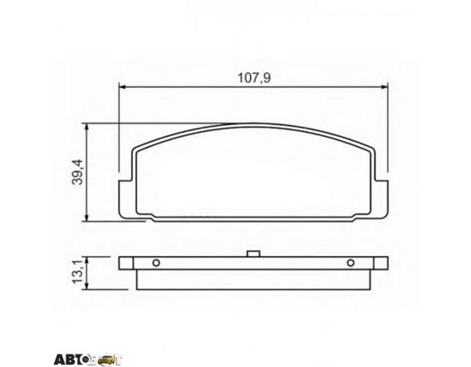 Тормозные колодки Bosch 0 986 424 295, цена: 1 374 грн.