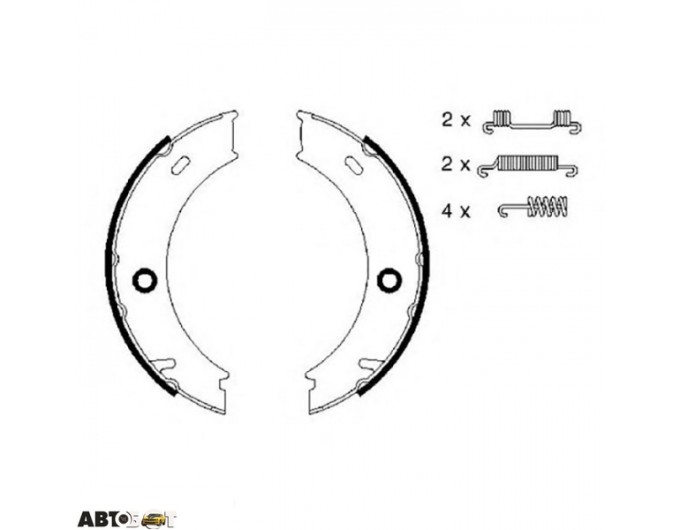 Тормозные колодки Bosch 0 986 487 611, цена: 2 301 грн.