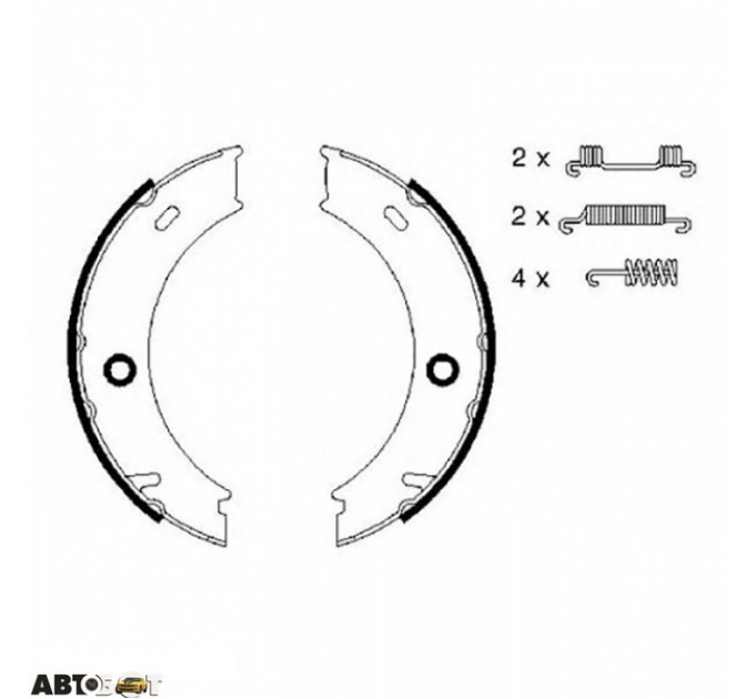 Гальмівні колодки Bosch 0 986 487 611, ціна: 1 253 грн.