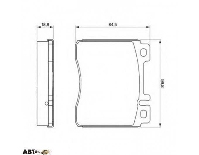 Тормозные колодки Bosch 0 986 460 976, цена: 2 801 грн.