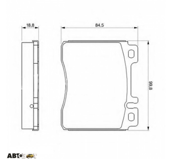 Тормозные колодки Bosch 0 986 460 976, цена: 1 525 грн.