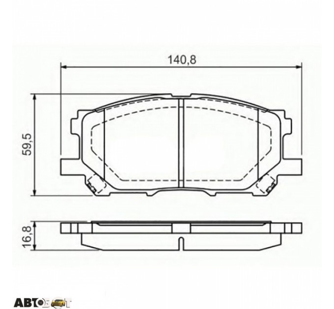 Тормозные колодки Bosch 0 986 494 218, цена: 1 366 грн.