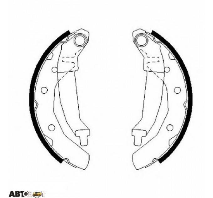 Гальмівні колодки Bosch 0 986 487 628, ціна: 806 грн.