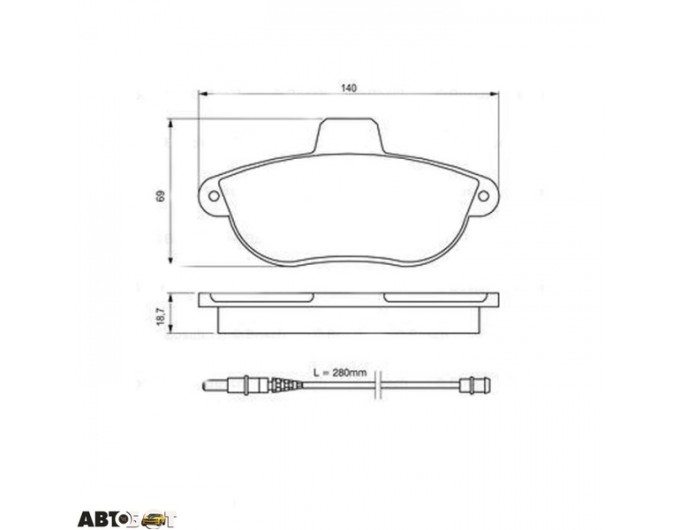 Тормозные колодки Bosch 0 986 424 415, цена: 2 234 грн.
