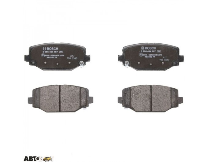 Тормозные колодки Bosch 0 986 494 767, цена: 2 801 грн.