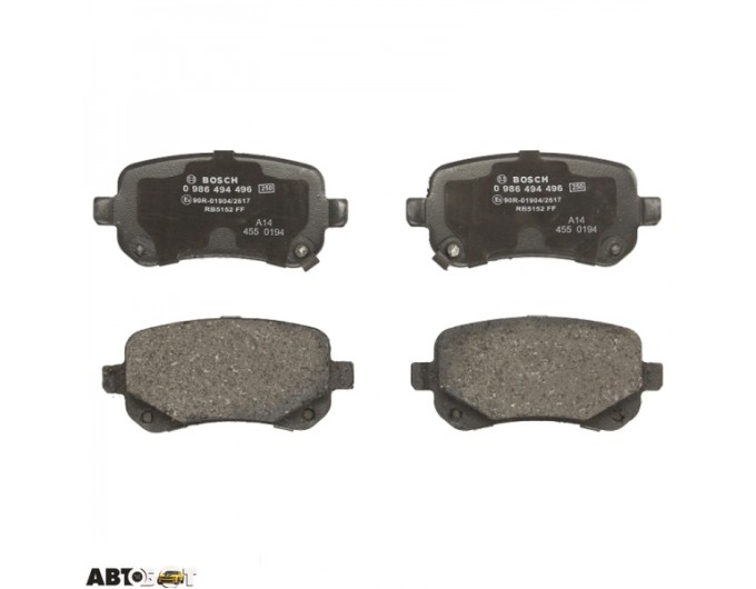 Тормозные колодки Bosch 0 986 494 496, цена: 2 334 грн.