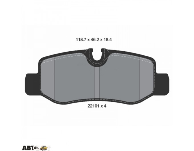 Гальмівні колодки Textar 2210101, ціна: 4 631 грн.