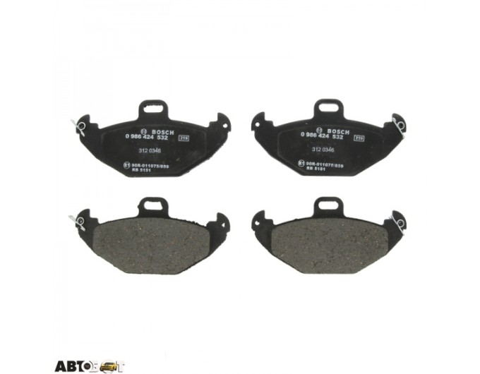 Тормозные колодки Bosch 0 986 424 532, цена: 1 745 грн.
