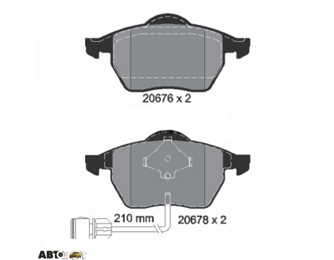 Гальмівні колодки Textar 2067602, ціна: 4 903 грн.