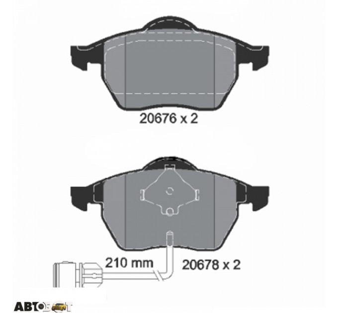 Гальмівні колодки Textar 2067602, ціна: 2 670 грн.