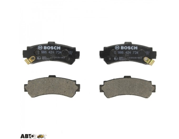 Тормозные колодки Bosch 0 986 424 734, цена: 1 949 грн.
