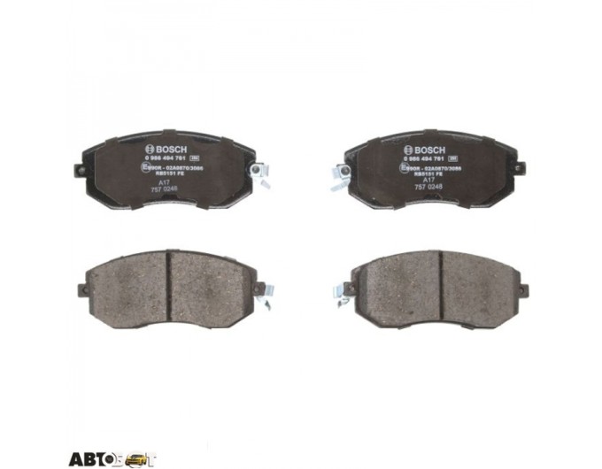 Тормозные колодки Bosch 0 986 494 761, цена: 2 586 грн.