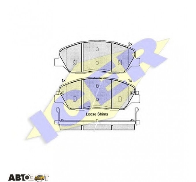 Гальмівні колодки ICER 181828, ціна: 1 171 грн.