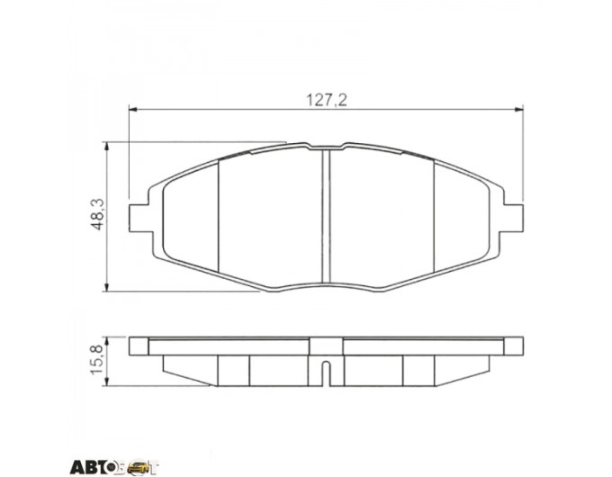 Гальмівні колодки Bosch 0 986 495 224, ціна: 1 107 грн.