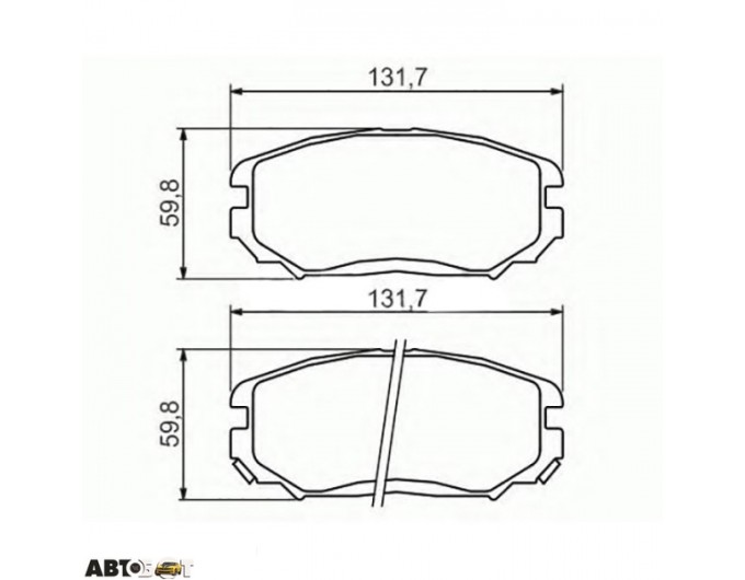 Тормозные колодки Bosch 0986494374, цена: 2 399 грн.