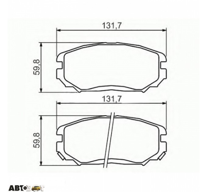 Гальмівні колодки Bosch 0986494374, ціна: 1 306 грн.