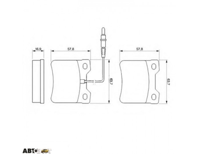 Тормозные колодки Bosch 0 986 494 000, цена: 1 700 грн.