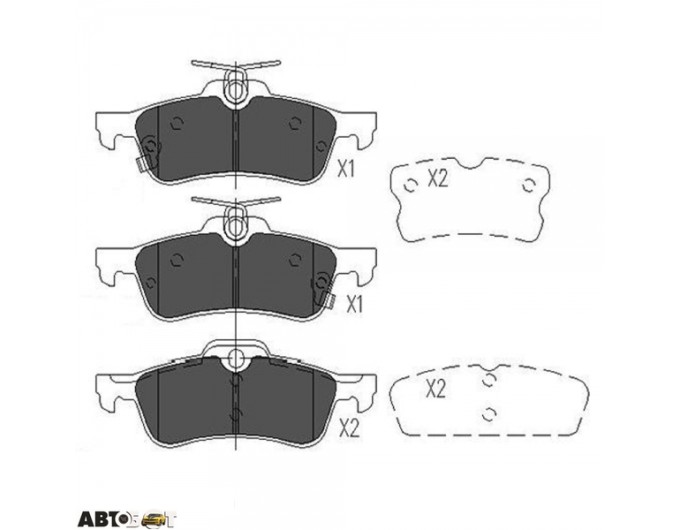 Тормозные колодки KAVO PARTS KBP-9106, цена: 1 443 грн.