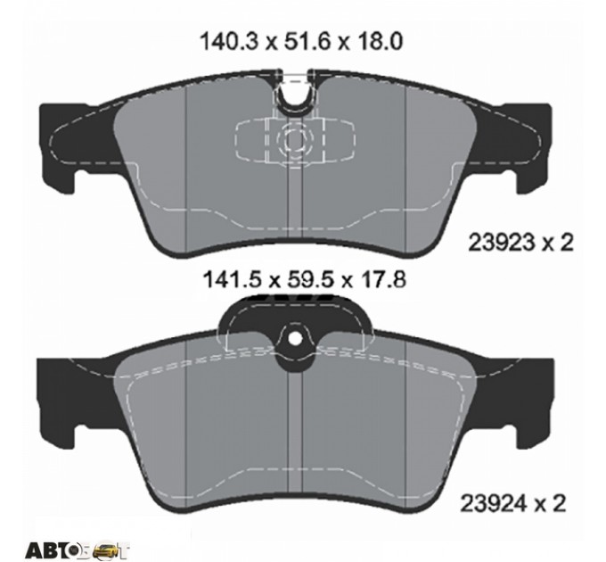 Тормозные колодки Textar 2392302, цена: 4 755 грн.