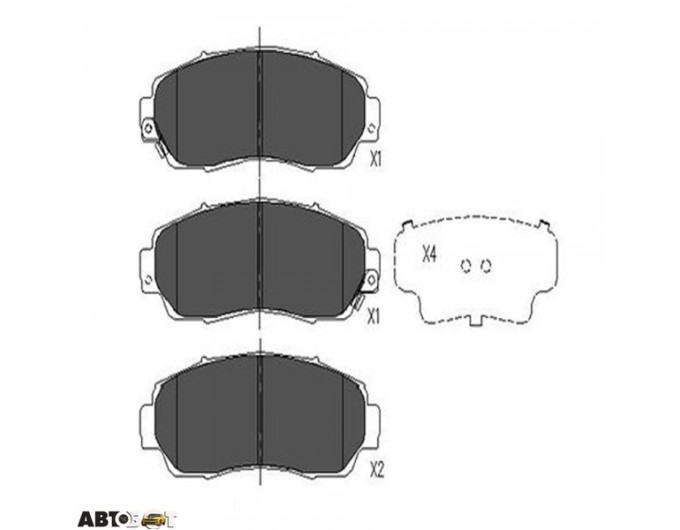 Тормозные колодки KAVO PARTS KBP-2046, цена: 2 495 грн.