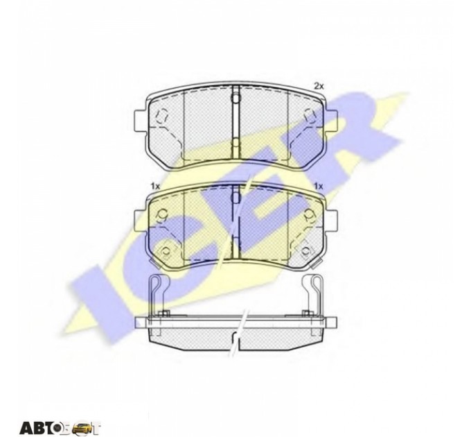 Тормозные колодки ICER 181712, цена: 733 грн.