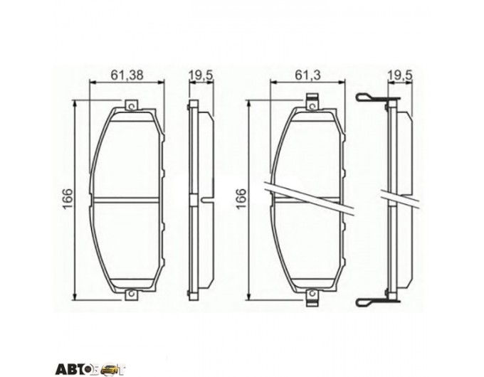 Гальмівні колодки Bosch 0 986 494 150, ціна: 2 259 грн.