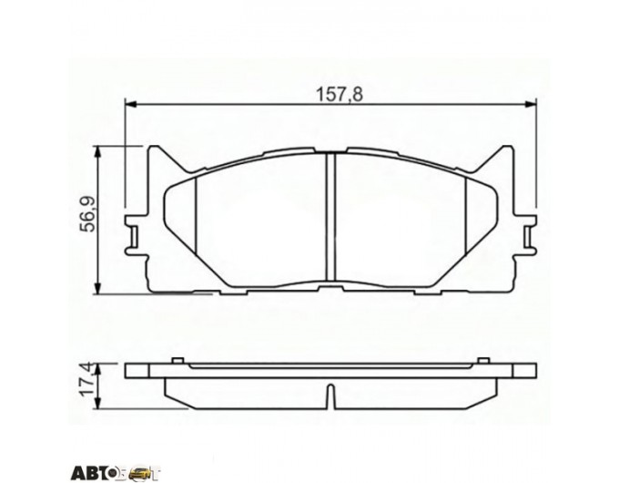 Тормозные колодки Bosch 0 986 494 430, цена: 3 048 грн.