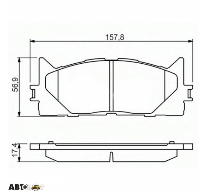 Тормозные колодки Bosch 0 986 494 430, цена: 1 659 грн.