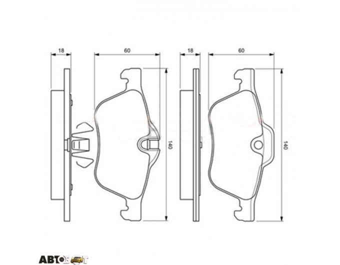 Тормозные колодки Bosch 0 986 424 652, цена: 2 605 грн.