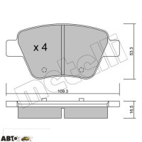 Тормозные колодки METELLI 22-0889-0