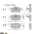 Гальмівні колодки METELLI 22-0661-1, ціна: 2 477 грн.