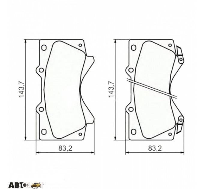 Гальмівні колодки Bosch 0 986 494 449, ціна: 2 143 грн.