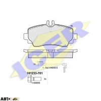 Тормозные колодки ICER 181233701