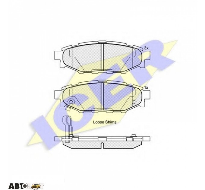 Тормозные колодки ICER 181759, цена: 998 грн.