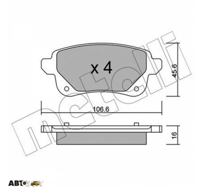 Тормозные колодки METELLI 22-1112-0, цена: 1 231 грн.