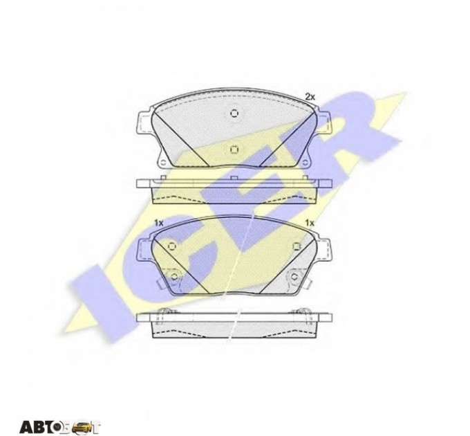 Гальмівні колодки ICER 181939202, ціна: 1 349 грн.