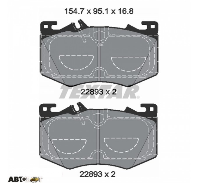 Тормозные колодки Textar 2289301, цена: 4 228 грн.