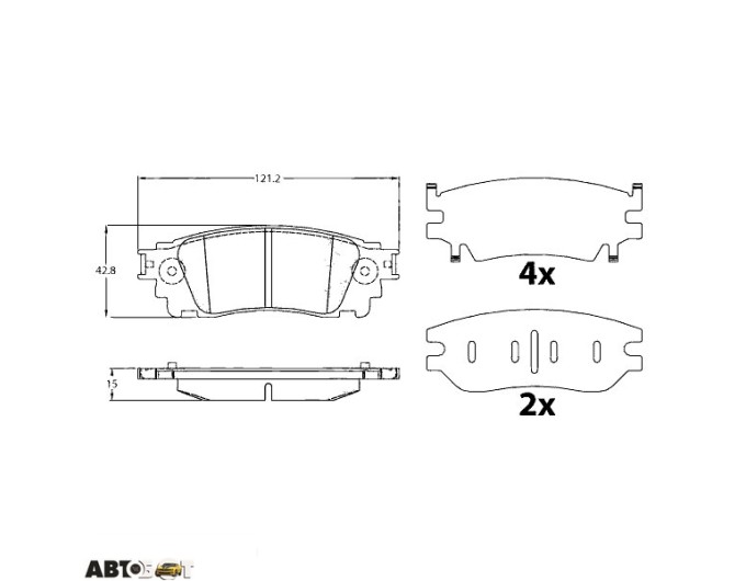Тормозные колодки TRW GDB4459, цена: 3 500 грн.