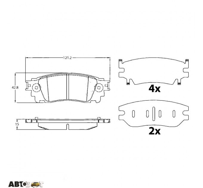 Тормозные колодки TRW GDB4459, цена: 1 905 грн.