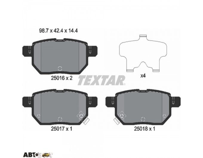 Гальмівні колодки Textar 2501601, ціна: 3 479 грн.