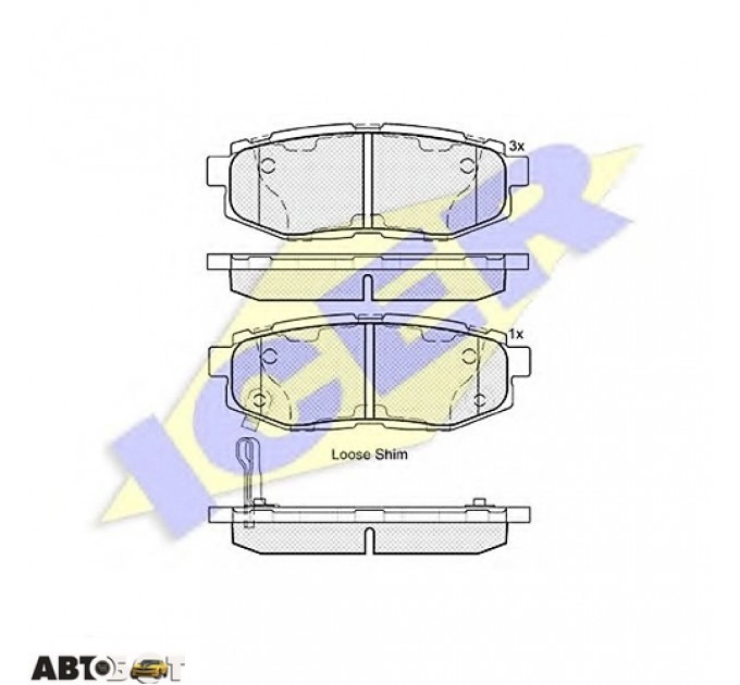 Тормозные колодки ICER 182088, цена: 1 299 грн.