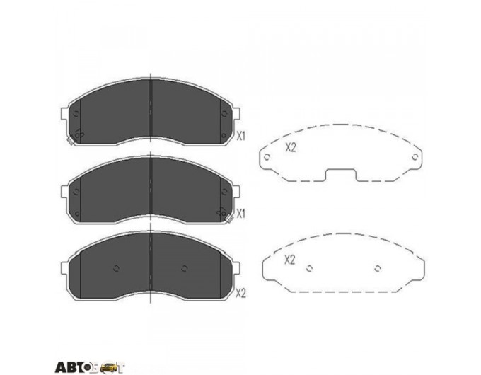 Тормозные колодки KAVO PARTS KBP-4012, цена: 1 806 грн.