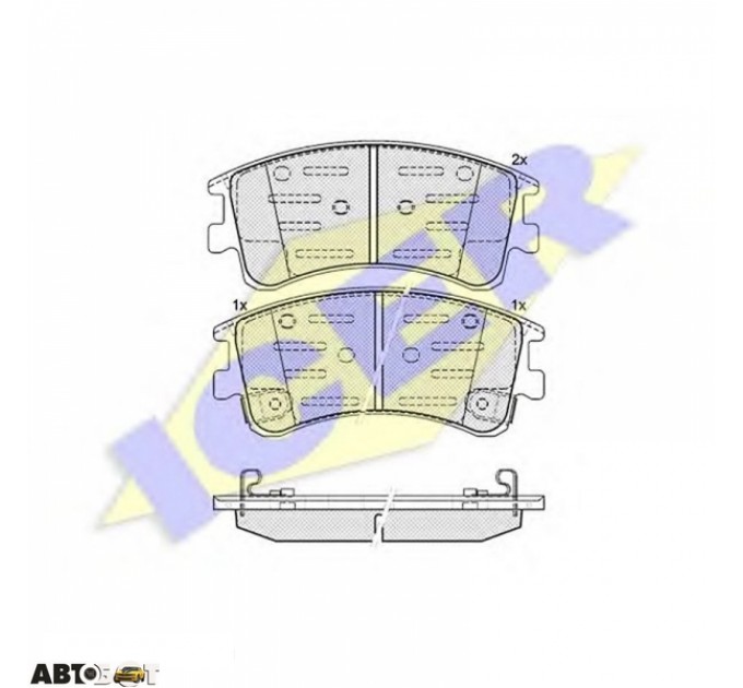 Тормозные колодки ICER 181578, цена: 1 415 грн.