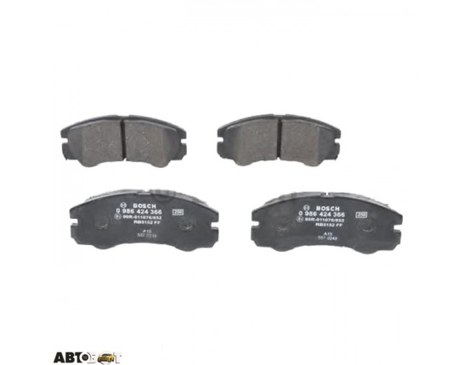Тормозные колодки Bosch 0 986 424 366, цена: 1 535 грн.