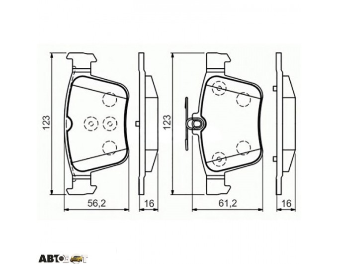 Тормозные колодки Bosch 0 986 494 658, цена: 2 629 грн.