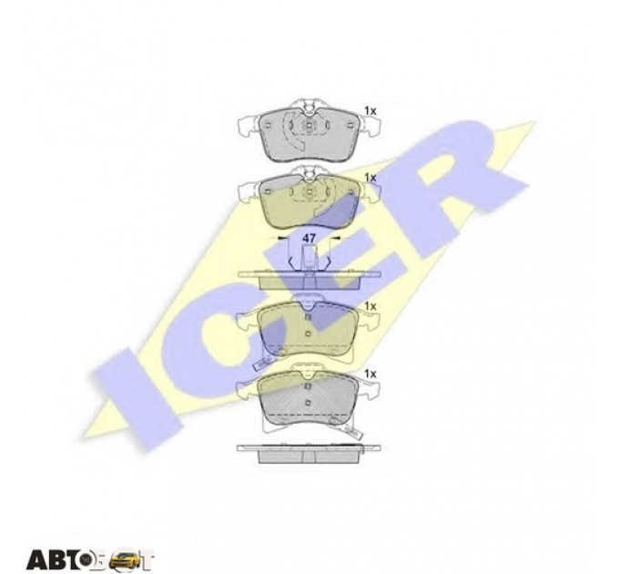 Тормозные колодки ICER 181592, цена: 1 349 грн.