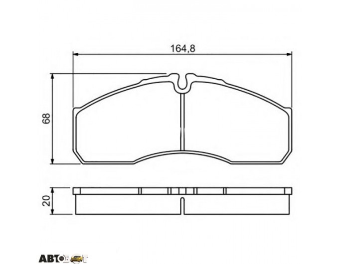 Тормозные колодки Bosch 0 986 494 266, цена: 4 302 грн.